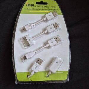 IDW Cable Pro USB Charging & Data Cable – Universal for iPhone/Samsung/Nokia/HTC